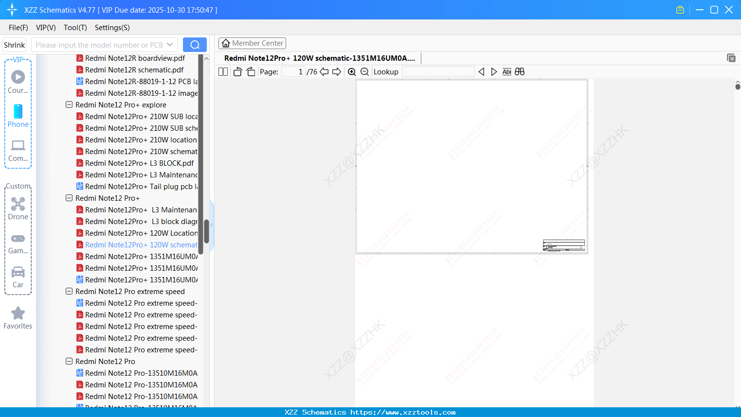 Xiaomi Redmi Note12Pro+ 120W Schematic-1351M16UM0A